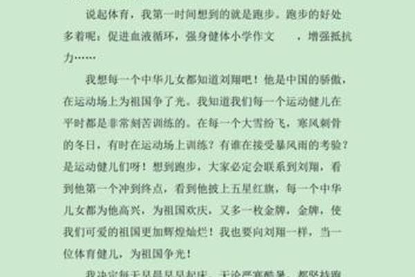 我所理解的体育怎么写
