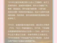 细说普洱熟茶的前世今生