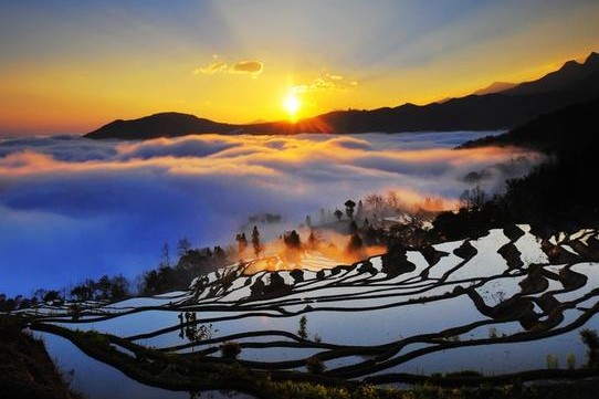 红河县哈尼梯田的四大特点