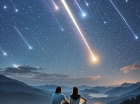 星轨与流星雨在洱海上空浪漫邂逅