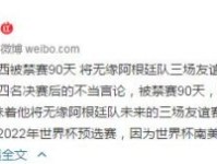梅西为什么被禁赛90天原因 不会影响他参加2022世界杯预选赛