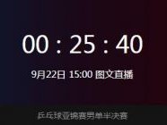 许昕vs张本智和2019乒乓球亚锦赛直播时间 今天比赛几点开始