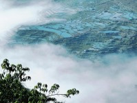 壮观的撒玛坝梯田日出