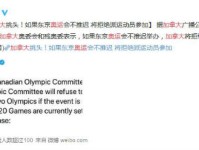 加拿大:如果东京奥运会不推迟 将拒绝派运动员参加