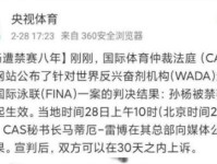 中国泳协发声支持孙杨维权 回应孙杨禁赛8年全文