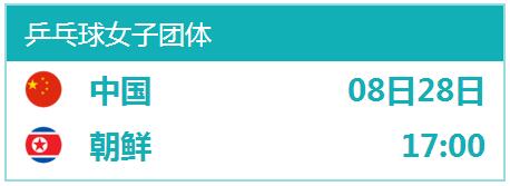 2018亚运乒乓球中国男女团体比赛视频直播地址 CCTV5体育频道