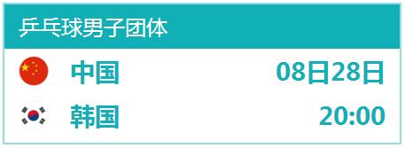2018亚运乒乓球中国男女团体比赛视频直播地址 CCTV5体育频道