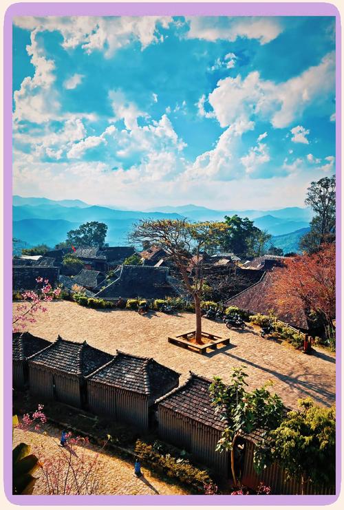普洱翁基古寨：日落炊烟起 茶林入画来